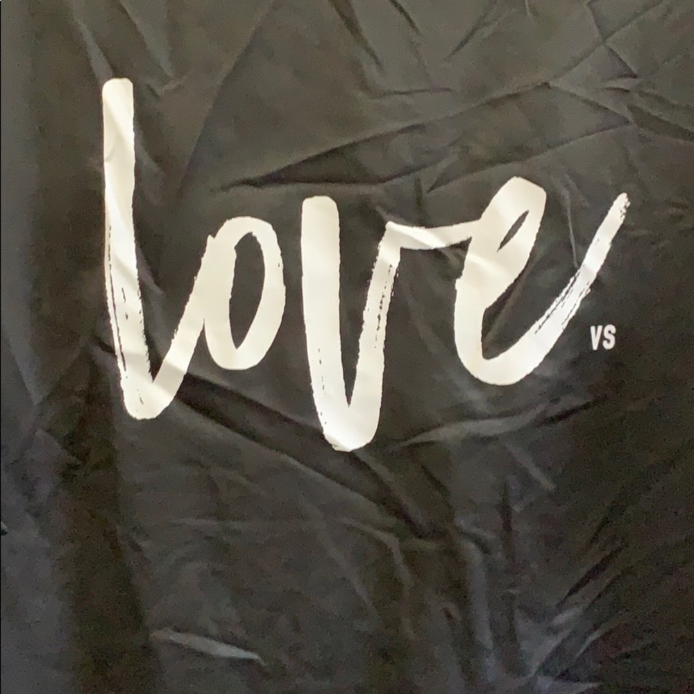 NWT Black Victoria’s Secret LOVE Robe - One Size - Picture 2 of 6